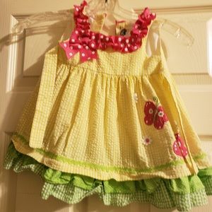 Seersucker girls Spring/Summer dress